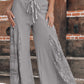 Boho Lace Patchwork Wide Leg High Waist Pants