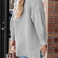 Buttoned Front Drop Shoulder Knitted Cardigan