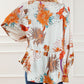 Floral Print V Neck Babydoll Blouse