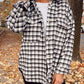 Plaid Print Chest Pockets Buttoned Tunic Shacket
