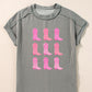 Ribbed Cowboy Boots Graphic T Shirt