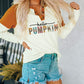 Hello Pumpkin Graphic Colorblock Henley Top