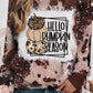 Tie Dyed HELLO PUMPKIN SEASON Graphic Top
