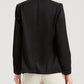 Pocketed Single Button Lapel Neck Blazer