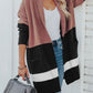 Gingerbread Latte Colorblock Pocketed Cardigan