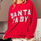 Shiny SANTA BABY Graphic Sweatshirt