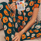 Halloween Pattern Short Sleeve Shirt Pajama Set