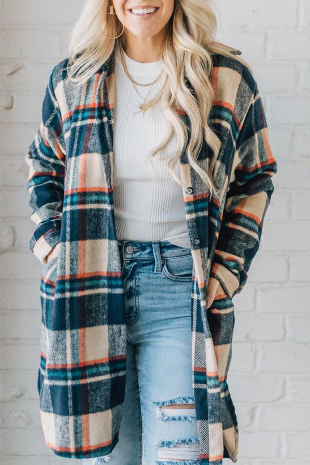 Mid Length Classic Plaid Shacket