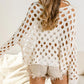 Hollow-out Eyelet Knit Sweater