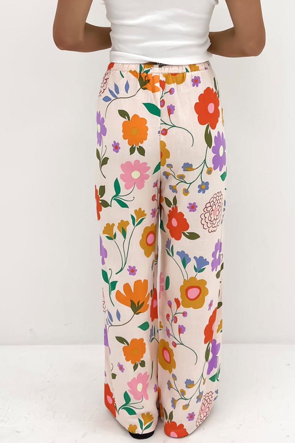 Floral Printed Loose Pants