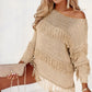 Boho Tasseled Knitted Sweater