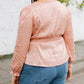 Pink Plus Size Leopard Satin Peplum Top