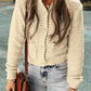 Pearl Buttons Popcorn Textured Sweater Cardigan