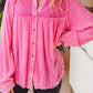 Vintage Washed Frayed Patchwork Corduroy Shirt