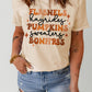 Flannels Hayrides Pumpkins Sweaters Bonfires Tee