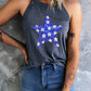 Sequin Star Graphic Shift Tank Top
