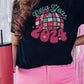new year 2024 Print Crew Neck T Shirt