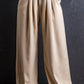 Elastic Waist Pleated Wide Leg Pants