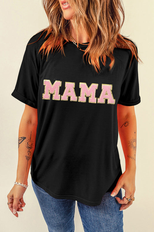 MAMA Chenille Graphic Tee