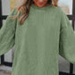 Ribbed Corded Oversized Sweatshirt