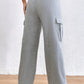 Drawstring Waist Cargo Sweatpants