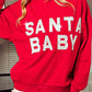 Shiny SANTA BABY Graphic Sweatshirt