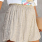 Sequin Straight Leg High Waist Casual Shorts