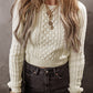 Cable Knit Cropped Sweater