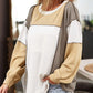 Exposed Seam Color Block Patchwork Top