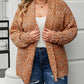 Open Front Knit Plus Size Cozy Cardigan