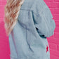 Sequin Star Flap Pocket Denim Jacket