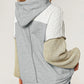 Colorblock Patchwork Pullover Hoodie