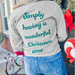 2-side Printed Christmas Tree Letter Graphic Sweatshirt