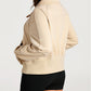 Zip Stand Neck Kangaroo Pocket Sweatshirt