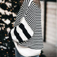 Striped Drop Shoulder Bishop Sleeve Knit Sweater
