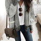 Chunky Waffle Knit Oversized Collar Cardigan