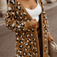 Leopard Print Fur Cardigan