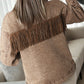 Rhinestone Fringed Cowgirl Fashion Denim Jacket