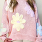 Petals & Threads Embroidered Floral Sweater