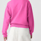 Plain Drop Shoulder Crewneck Pullover Sweatshirt