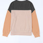 TOUCHDOWN SEASON Colorblock Corded Blouse