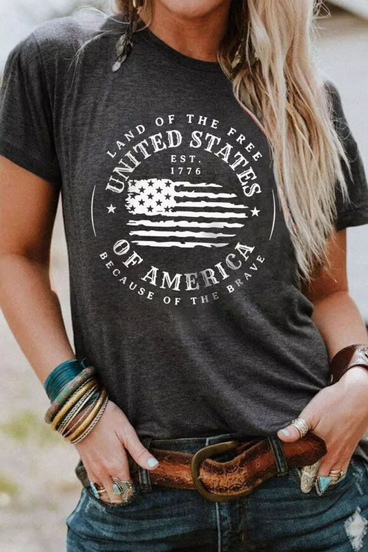 United States Of America Flag Graphic T-Shirt