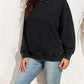 Vintage Wash Pocketed Round Neck Sweatshirt