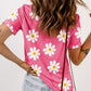 Daisy Printed Crewneck T Shirt