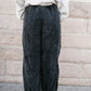 Mineral Wash Textured Drawstring Wide Leg Pants
