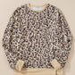 Leopard Print Crew Neck Sweatshirt