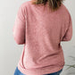 Plus Size Long Sleeve V-Neck Buttoned Top
