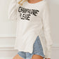 Champagne Please Graphic Sweater