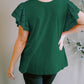 Plus Size Flutter Sleeve Top