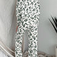 Leopard Animal Print Long Sleeve and Pants Loungewear Set